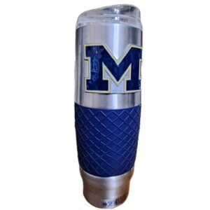 Michigan Wolverines 24 oz. Vacuum Insulated Tumbler With Lid Stainless NO STRAW